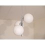 Suspension space age opaline et chrome 1970