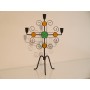 Chandelier bougeoir vintage Ystad metall 1960