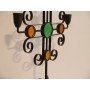 Chandelier bougeoir vintage Ystad metall 1960