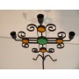 Chandelier bougeoir vintage Ystad metall 1960