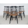 Serie de 6 chaises vintage fanett design Tapiovaara