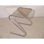 Table d'appoint gueridon 1970 verre et chrome