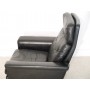 Fauteuil vintage danois 1960 cuir et palissandre