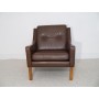 Fauteuil vintage danois en cuir dlg Mogensen