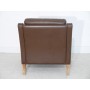 Fauteuil vintage danois en cuir dlg Mogensen