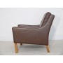 Fauteuil vintage danois en cuir dlg Mogensen