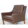 Fauteuil vintage danois en cuir dlg Mogensen