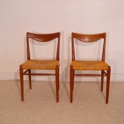 Chaises vintage "bambi" design Rastad&Relling Norvege 1960