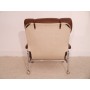 Fauteuil vintage scandinave en cuir dlg Bruno Mathsson