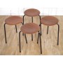 Serie de tabourets vintage tripode syle Jacobsen