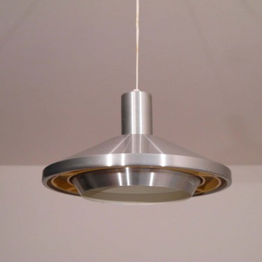 Suspension vintage scandinave en metal