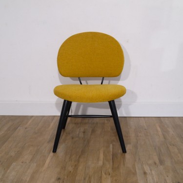 Chauffeuse vintage scandinave moutarde