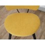 Chauffeuse vintage scandinave moutarde