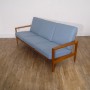 Canapé vintage scandinave Erick Wortz en chene