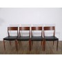 Serie de chaises vintage danoise en teck
