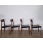 Serie de chaises vintage danoise en teck