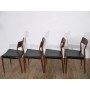 Serie de chaises vintage danoise en teck