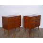 Paire de commode vintage scandinave en teck