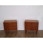 Paire de commode vintage scandinave en teck