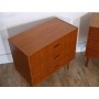 Paire de commode vintage scandinave en teck