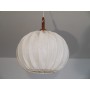 Suspension "Ballon" scandinave teck et tissu 