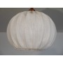 Suspension "Ballon" scandinave teck et tissu 