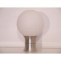 Lampe vintage metal et opaline 1970