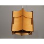 Petite suspension scandinave en bois 1960