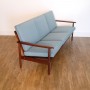 Canapé vintage scandinave en teck 1960