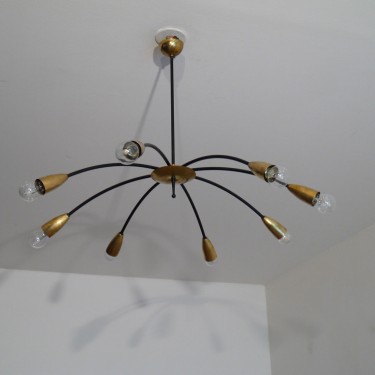 Grand lustre "spider" 1960