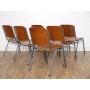 Serie de 6 chaises vintage en teck 