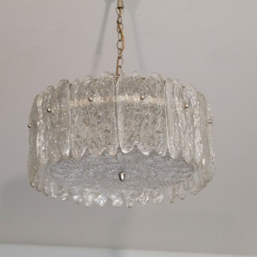 Lustre vintage orrefors en verre suède 1960