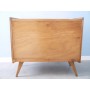 Commode vintage 1950 bois et rotin