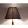 Paire de lampes vintage en teck et laiton