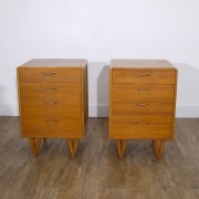 Paire de commode vintage scandinave 1960