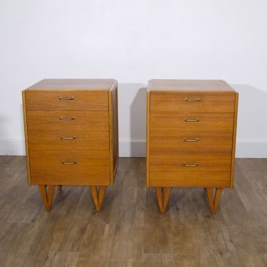 Paire de commode vintage scandinave 1960