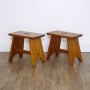 Paire de tabourets scandinave 1960
