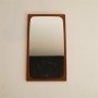 Miroir vintage en teck Danemark 1960