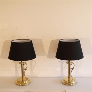 Paire de lampes vintage en laiton "Tsar" de Tranas stilarmatur