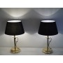 Paire de lampes vintage en laiton "tsar" de Tranas stilarmatur