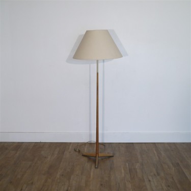 Lampadaire vintage scandinave en teck 1960