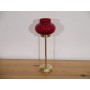 Bougeoir scandinave laiton et verre 1960