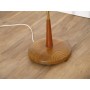 Lampadaire vintage scandinave en teck et laiton