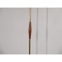 Lampadaire vintage scandinave en teck et laiton