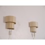 Paire d'appliques vintage scandinave 1970