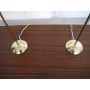 Paire de lampes vintage scandinave en laiton de Gemi 1970