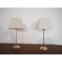 Paire de lampes vintage scandinave en laiton de Gemi 1970