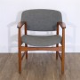 Fauteuil danois en teck d'Aksel Bender et Einar Larsen 1960