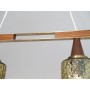 lustre vintage scandinave teck et verre 