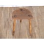 Tabouret tripode de ferme en chene 